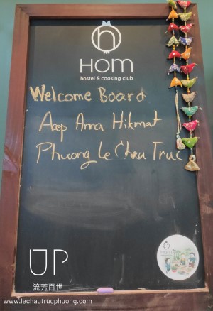 Hostel Bangkok Hom Hostel & Cooking Club Bảng chào mừng